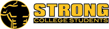 Strong College Students Moving logo