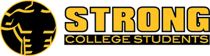 Strong College Students Moving logo