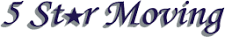 5 Star Moving Logo